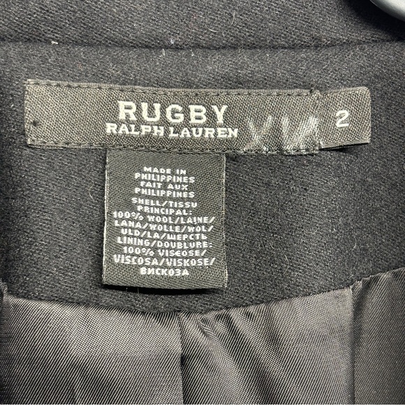 Rugby Ralph Lauren Tuxedo Jacket Coat 2 Black Wool Tailcoat Formal Suiting - Picture 3 of 8